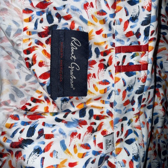 Robert Graham Langston Brushstroke Shirt XL SOLD OUT Mens - Picture 5 of 6